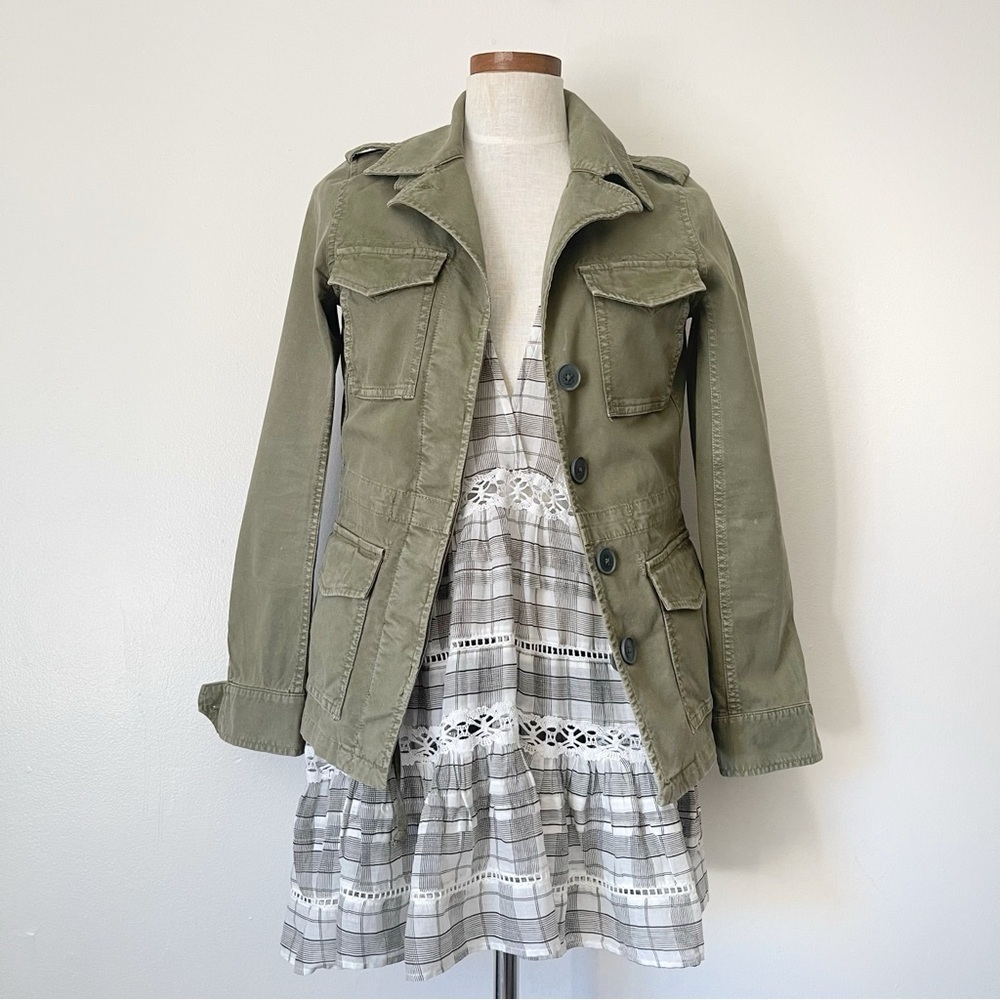 Madewell army Green military jacket size XS preowned